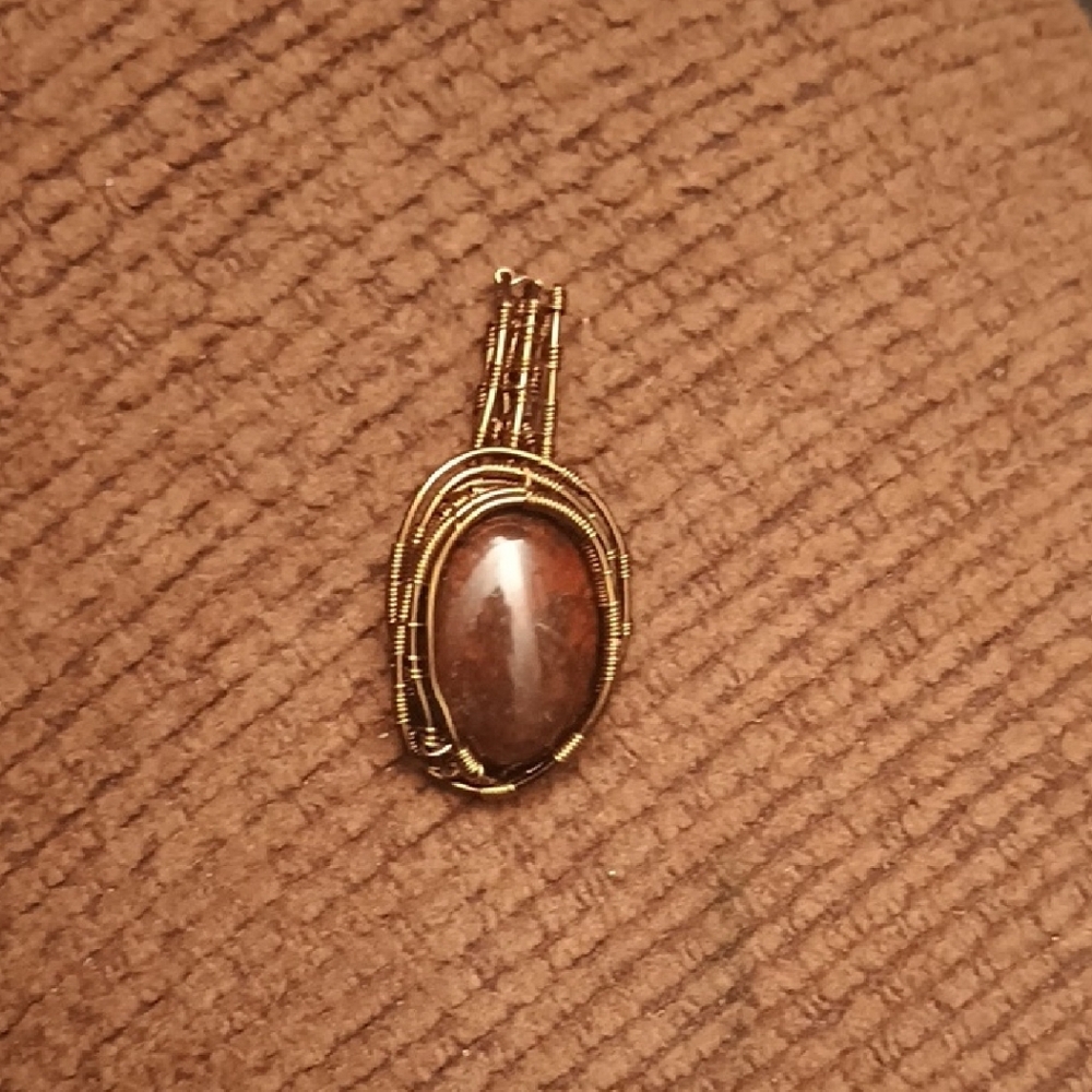 Red Jasper Pendant Necklace